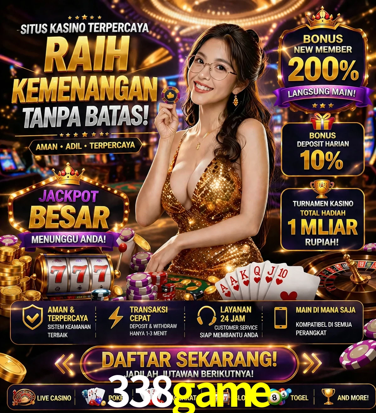 Roleta e blackjack 338game